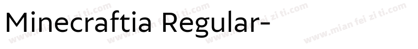 Minecraftia Regular字体转换